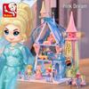 Little Ruban Winter Wonderland Ice & Snow Fairy Tale Castle Carriage Building Blocks
