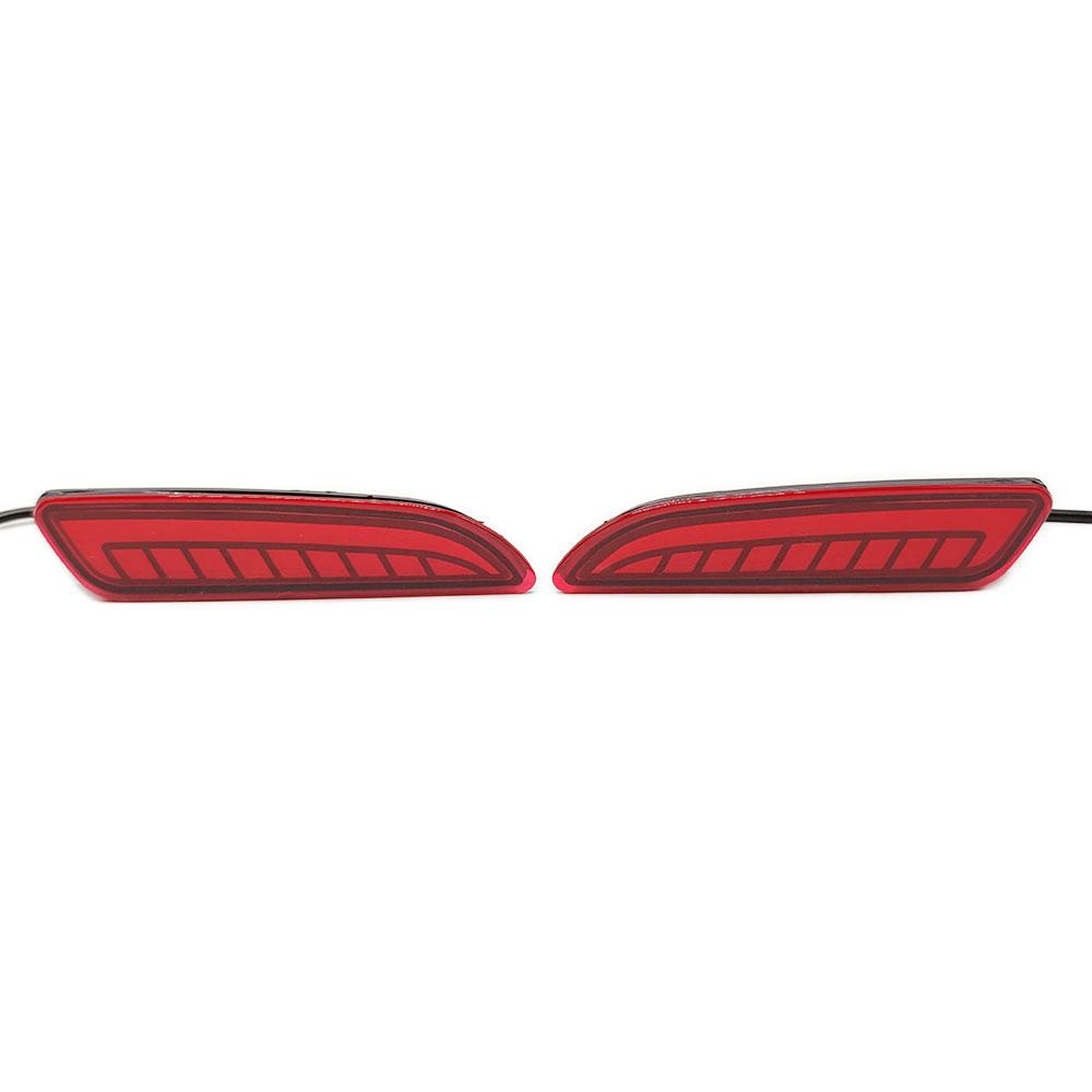 2PCS Car LED Reflector Light For Toyota Corolla Cross 2020 2021 2022 Rear Fog Lamp Bumper Brake Light Dynamic Turn Signal