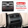 Rear Fresh Air Conditioning Vent Outlet Chrome Plain Black Grille Panel For BMW 5 Series F10 F11 F18 520i 523i 525i 528i 535i