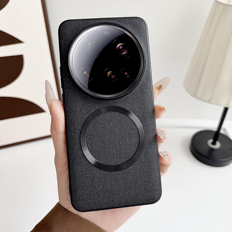 For Xiaomi 15 Ultra Case Drop-Proof TPU+Cloth Back Phone Cover Compatible with MagSafe