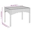Vidaxl 3-Cz. Garden Lounge Set, Cushions, Black PE Rattan