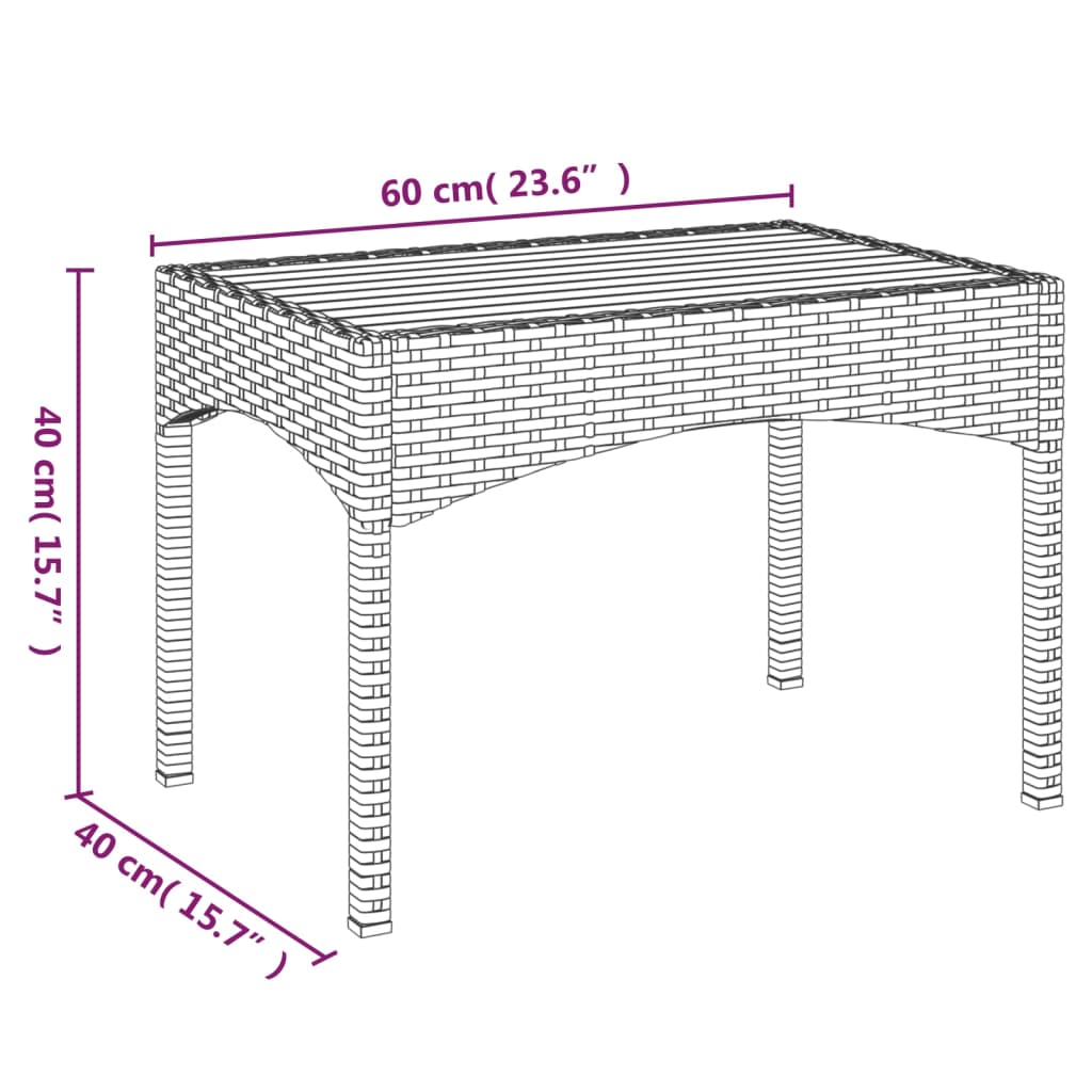 Vidaxl 3-Cz. Garden Lounge Set, Cushions, Black PE Rattan