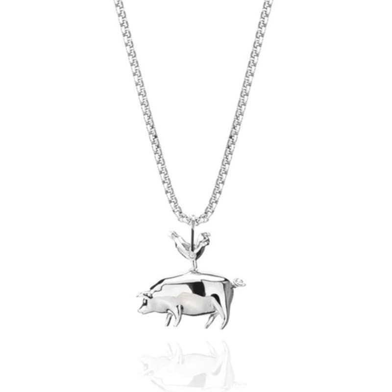 

PIG & HEN Pendant Necklace - Silver X Silver FREE