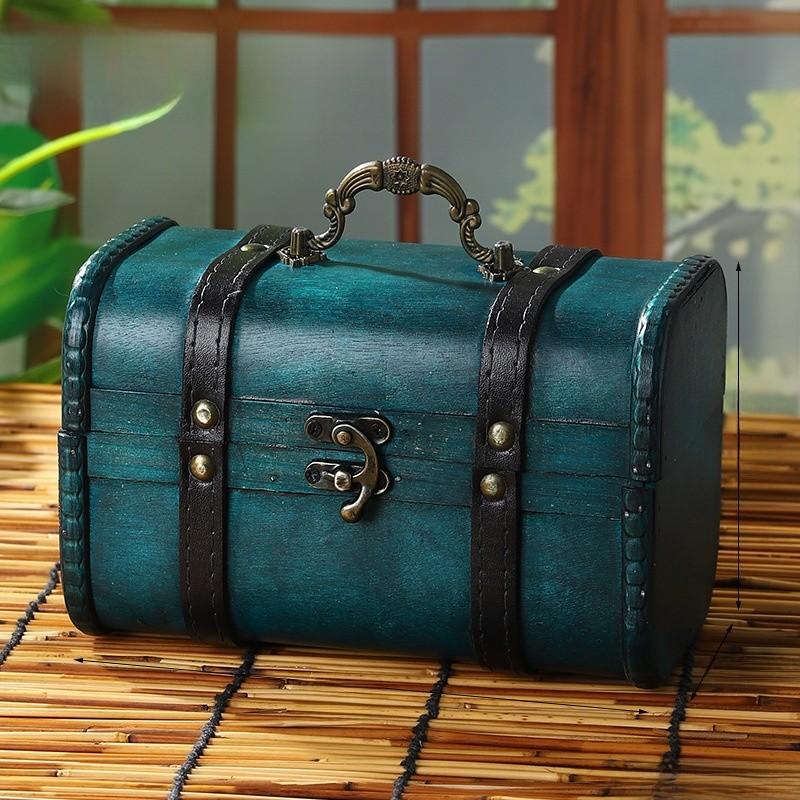 Handmade Wood Storage Box With Cover For Trinkets And Essentials Tabletop Display