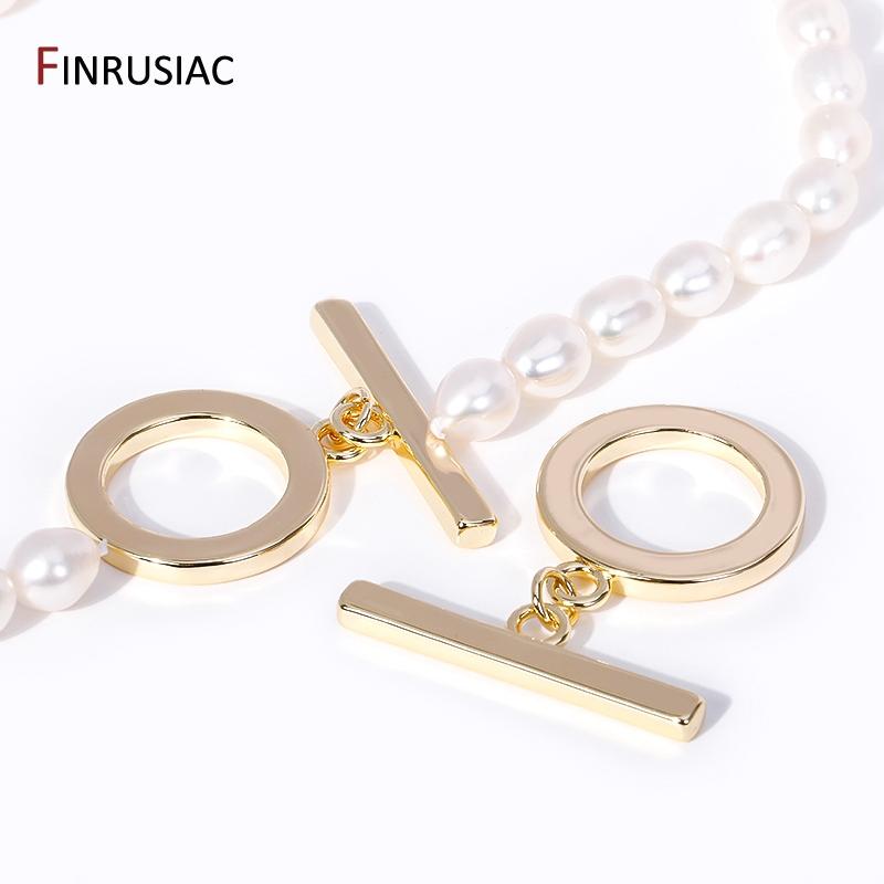 14K Gold Plated  Brass OT Clasps For DIY Jewelry Making, Big Size Toggle Clasps For Necklace Making Supplies Jewelry Findings