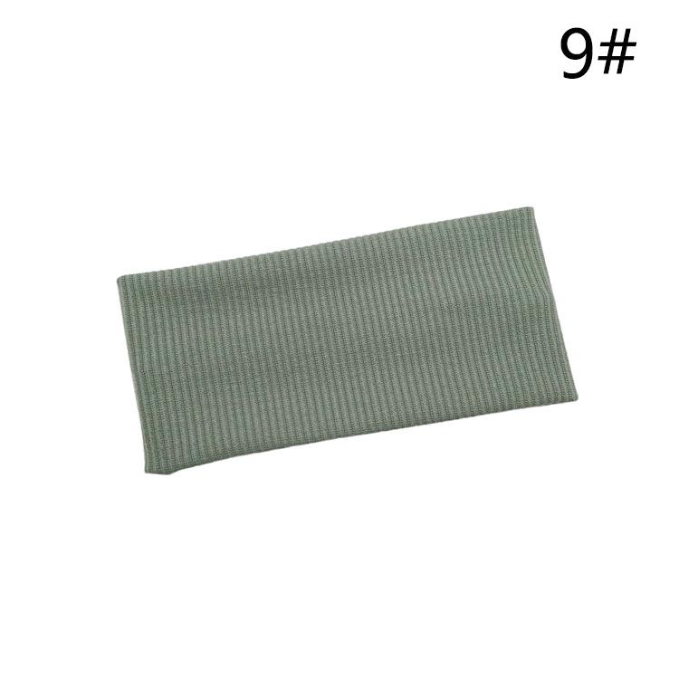9003 SASAacc European and American Solid Color Knitted Hairband Elastic Sports Headband Hair Accessories Korean Style