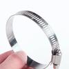 Adjustable Pipe Clamps 201 Stainless Steel Hose Clips Fuel Hose Clamps for Pipe Worm Drive Durable Anti-oxidation 8-300mm