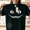 Cheshire Cat Evil Smile T Shirt Alice In Wonderland Tee Neon All Mad Here Retro