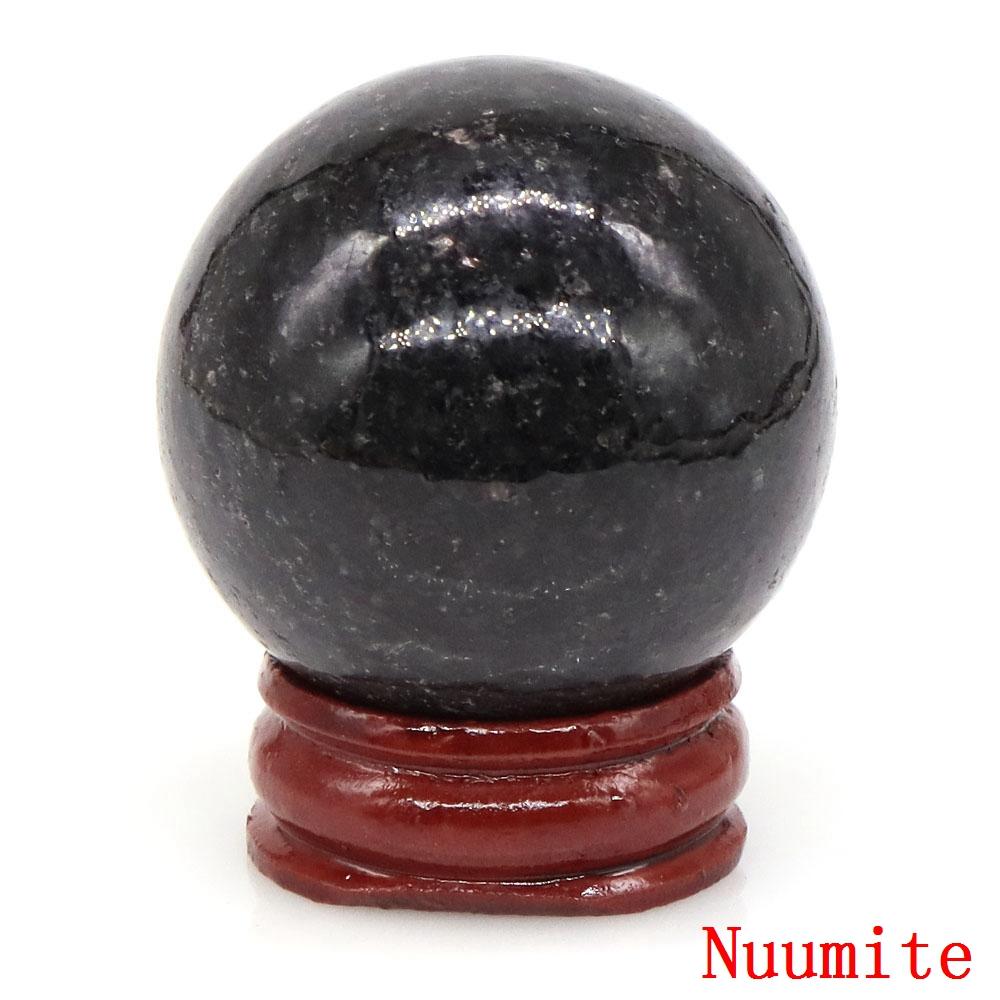 40mm Natursteine Amethyst Lapislazuli Reiki Heilkristalle Energie Chakra Massage Edelstein Kugel Heimdeko Handwerk Mit Ständer