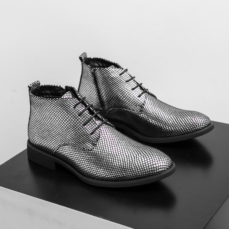 

Мужские лоферы Роскошный бренд Кожаные туфли Дышащие слипоны Однотонные Формальные Повседневные туфли Ручной работы Дизайнерская мужская обувь Мокасины 46 серебряный