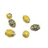 Tibetan Silver Matte Gold Six-Word Mantra Beads for DIY Buddhist Jewelry and Bracelets
