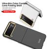 Capa mata rezistenta la socuri pentru Samsung Galaxy Z Flip 4 Carcasa rigida ultra subtire Husa cadru cu lentila metal placata pentru husa Samsung Flip 4 5g