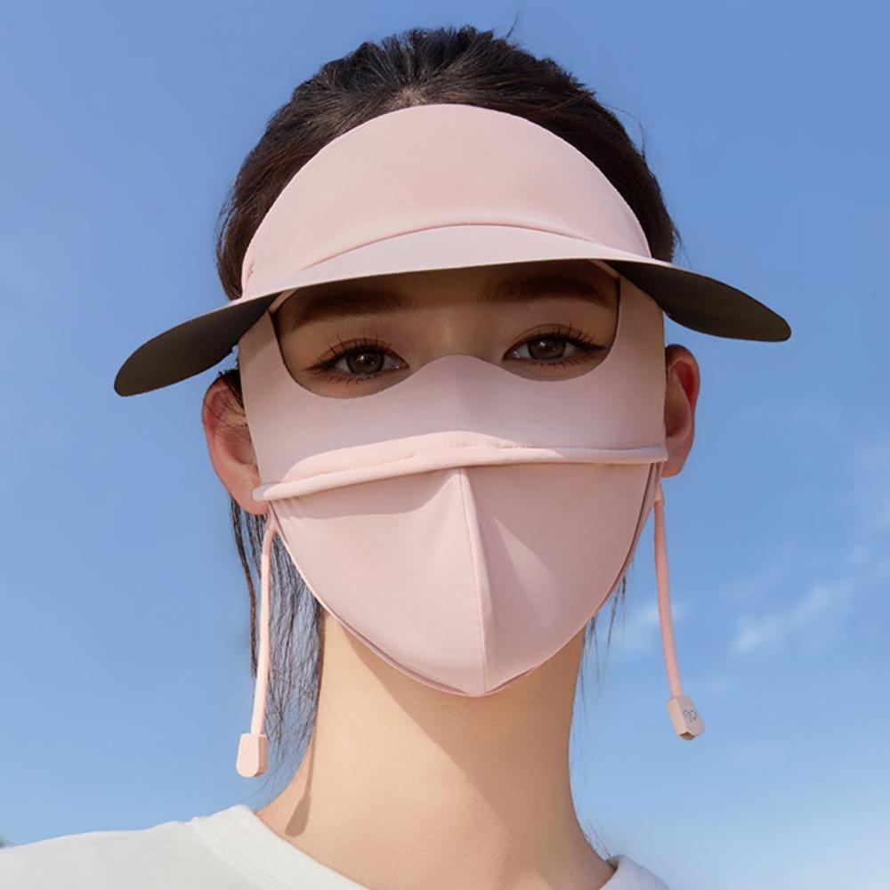UV Protection Ice Silk Mask Dustproof UV Protection Veil Thin Sunscreen Face Cover  Unisex