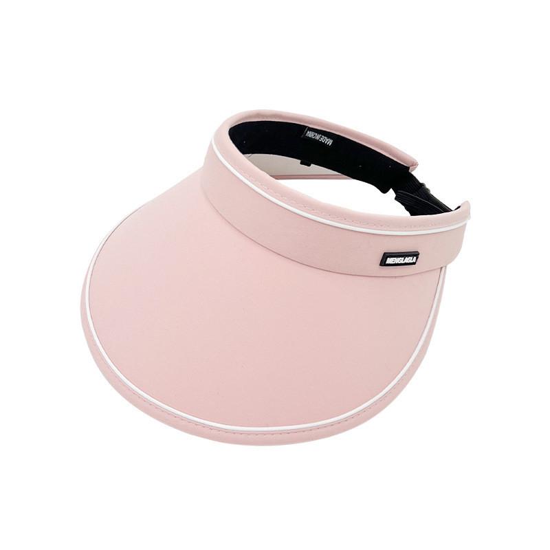 Solid Uv Color Protection Breathable Caps Adjustable Wide Brim Hats Outdoor