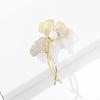 Ginkgo Biloba Brosche High-End-Damen Exquisite Corsage Tide High-End-Pin Leichte Luxus-Nischen-Accessoires