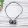 2pc Magnetic Curtain Tieback - Easy No-Drill Installation with Twine Loop, Stylish Holdback for Drapes, Curtains for Living Room