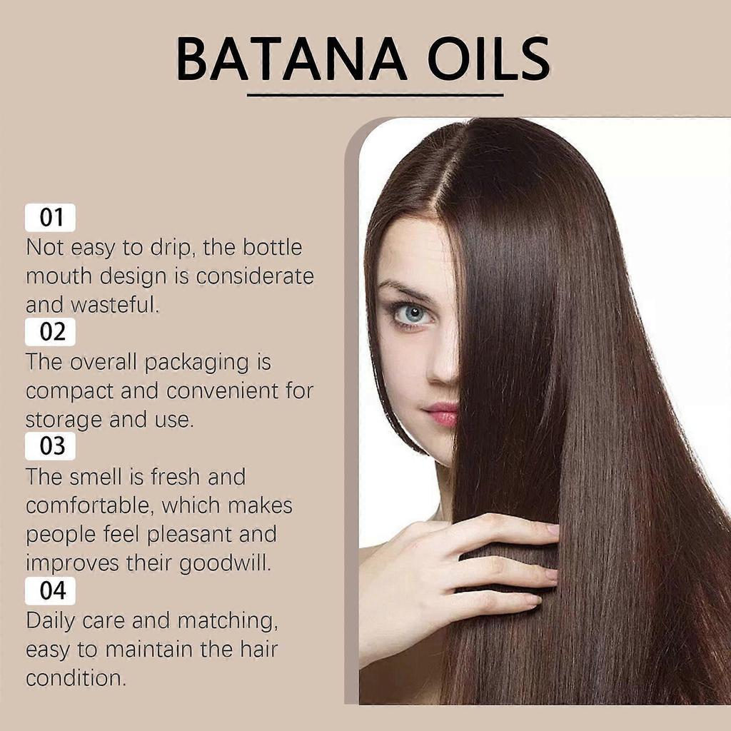Olio Essenziale Hoegoa Batana per la Cura dei Capelli Riduce i Capelli Fragili, Rendendoli Lisci, Lucidi, Naturalmente Voluminosi e Senza Crespo