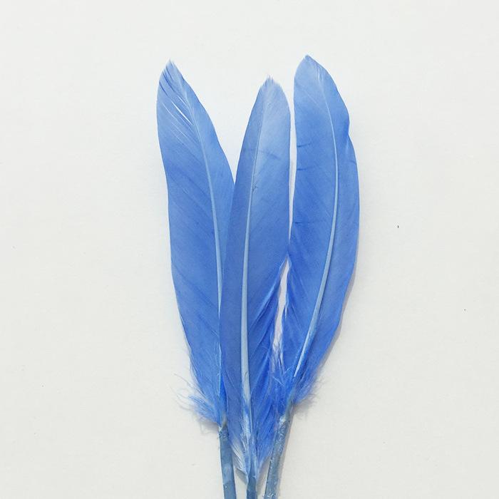 50Pcs Decorative Painting Feather Color Small Straight Knife Kindergarten Handmade Diy Decorative Wings Artwork Creative Art Materials