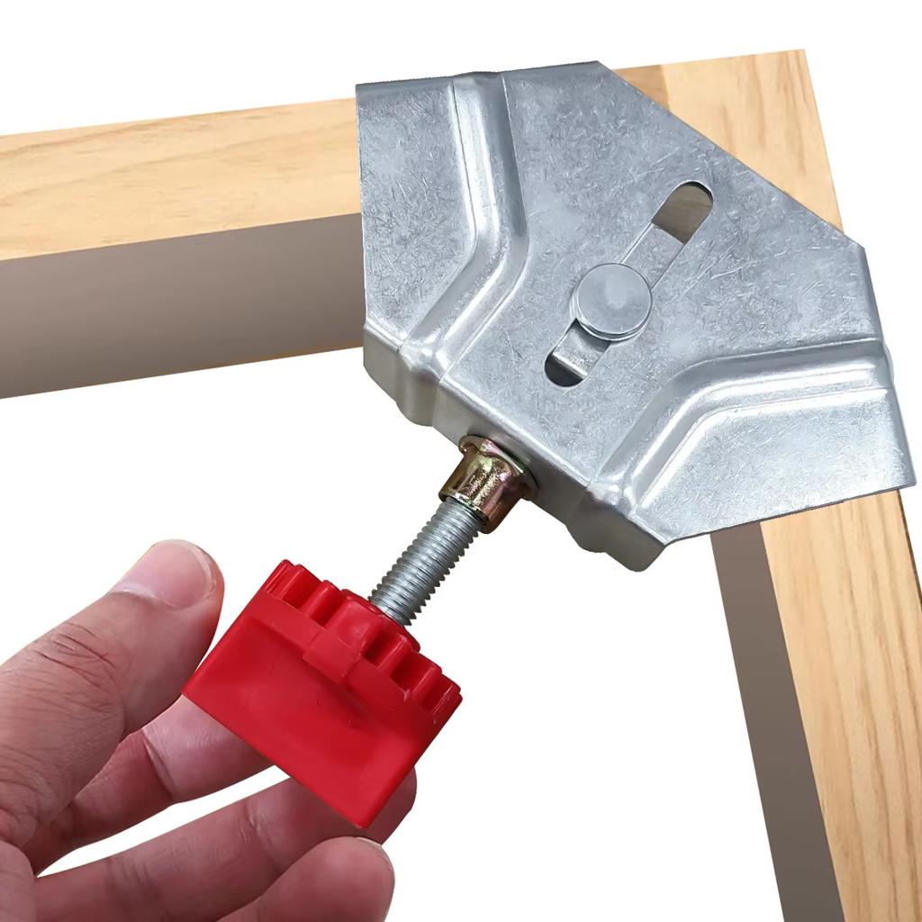2/4pcs Corner Clamps For Woodworking 90 Degree Right Angle Clamp with Adjustable Swing Jaw For Wood Metal Pipe Steel Rod Glass