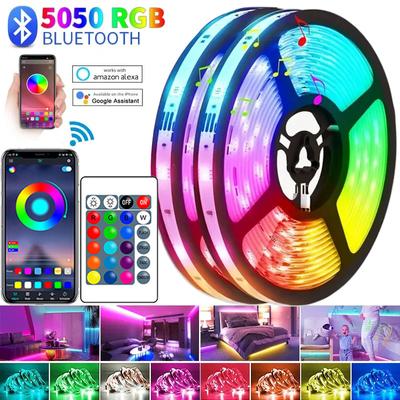 RGB LED Streifen Licht USB Bluetooth APP Steuerung 5050 Farbwechsel LED Lichter Flexible Lampe Band Band TV Hintergrundbeleuchtung Zimmer Dekor