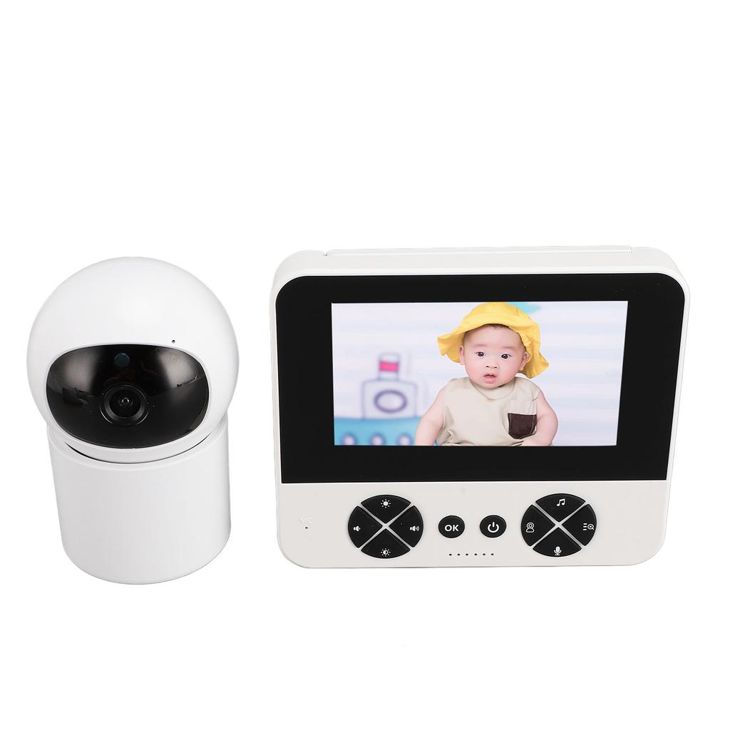 Baby Monitoring Camera 4.3in HD Screen 2 Way Intercom Night Vision Adjustable Angle Baby Monitoring