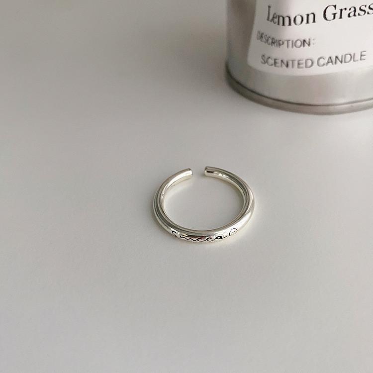 

Pure 925 Stylish Silver Geometric Open Ring Modern Minimalist For Ladies J1475 Ring