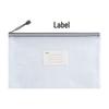 Thickened A4 Waterproof Document Bag with Zipper - Transparent Grid for Office, Test, Archives & Storage