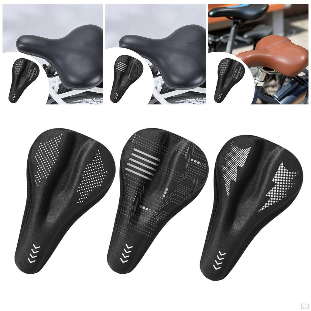 Saddle Cover, Comfortable, Adjustable Cushion with Drawstring, Padded Cover for Road Cyclists