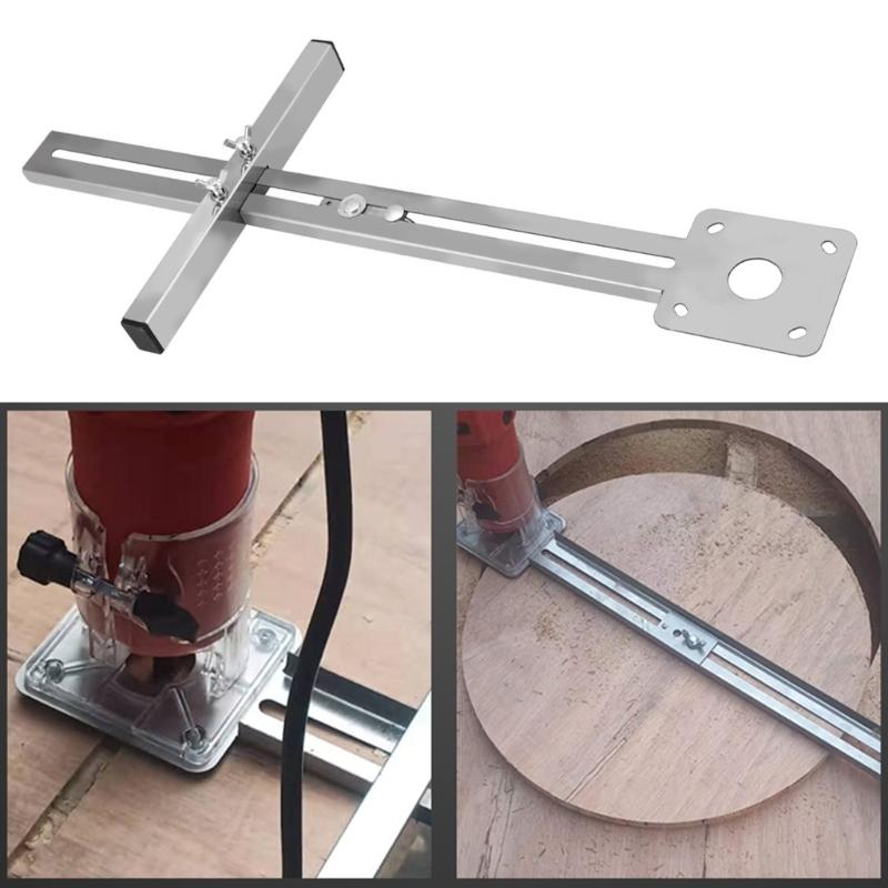 Staffa per scanalature di fresatura per router, Scanalature di fresatura per router, Piastra per tavolo router, Macchina per rifilatura a ribalta per fresatura legno