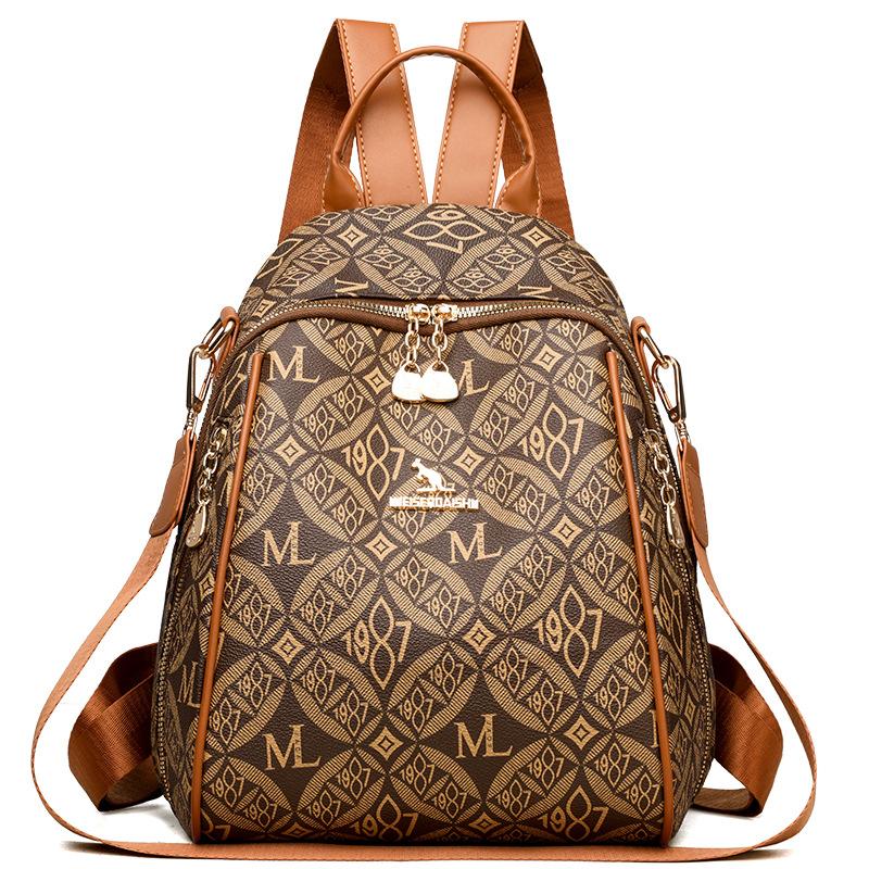 Moderní tištěný batoh pro ženy Nový módní ležérní cestovní batoh Multifunkční batoh