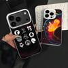 R-Radiohead Groupe Arc-en-ciel Pour iPhone 17,16,15,14,13,12,11,Mini,Pro,E,SE4,XS,MAX Blanc Bonbon Mat Housse