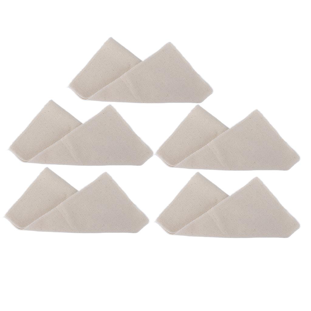 5Pcs Embroidery Fabric Soft Comfortable Easily Fold Portable DIY Material Kit for Sofas Cushions Pillows28x28cm