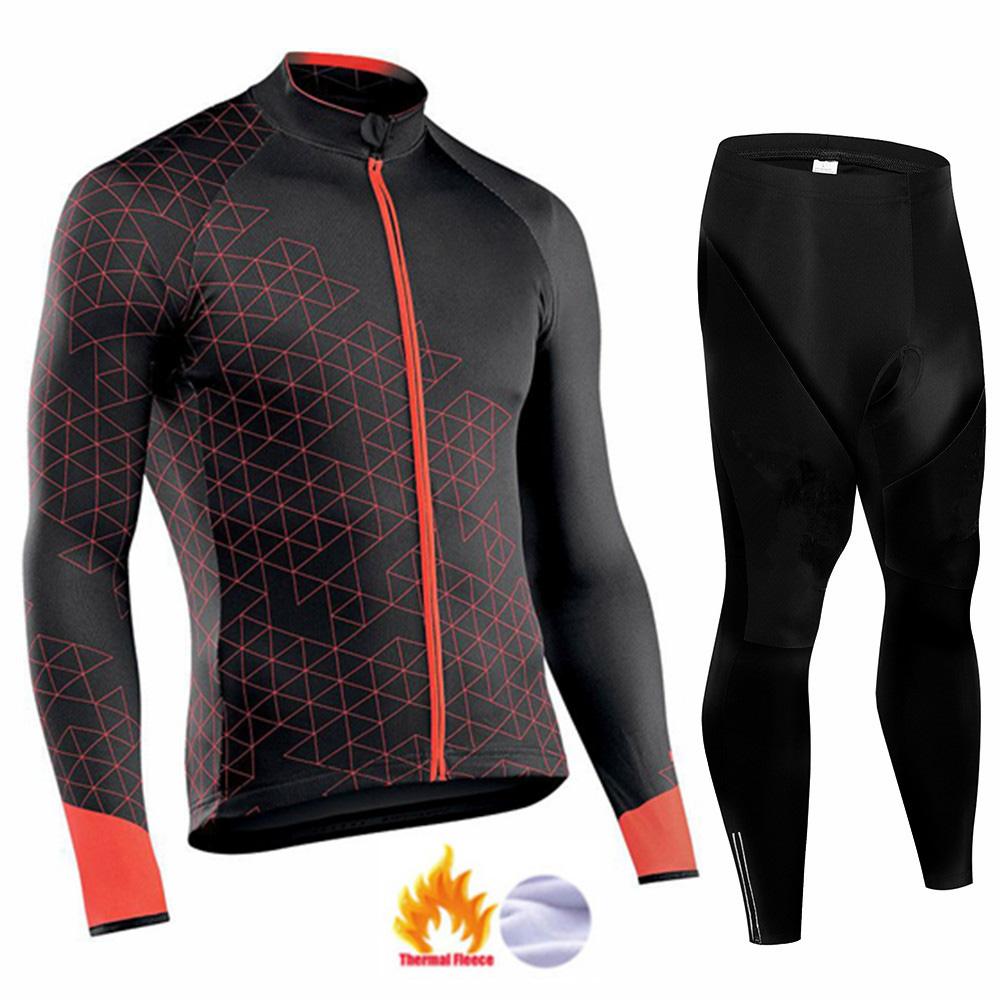Winter Fleece Men's 2026 Cycling Jersey Sets Mountian Bicycle Clothes Wear Ropa Ciclismo Racing Bike Clothing Team Cycling Suit
