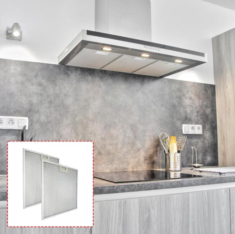 Pack Of 2 Range Hood Grease Filters Strong Aluminum Construction For Effective Cooking remainder Capture
