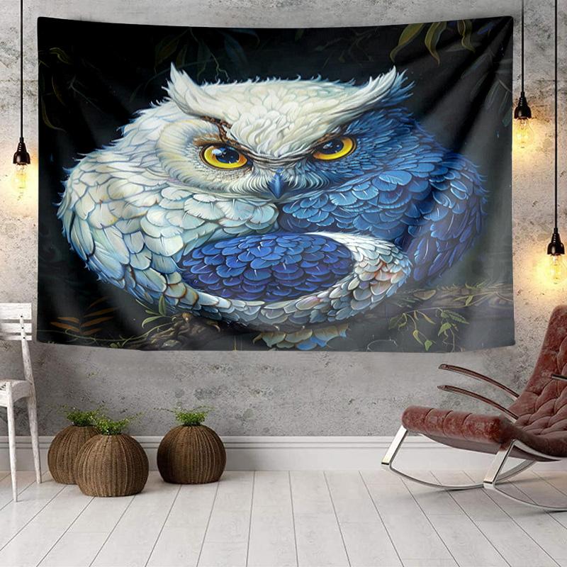 Mystical Forest Owl Tapestry Room Decoration Wall Hanging for Living Room Bedroom, dormitory, Birthday and Christmas gifts