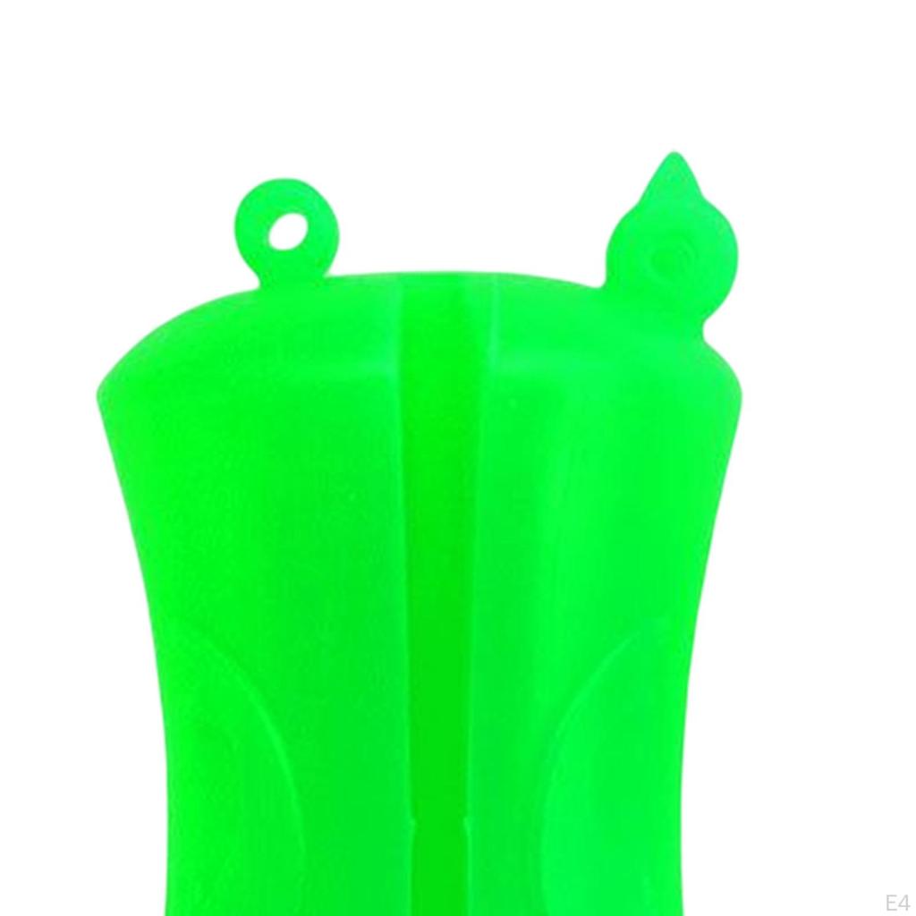 Fishing Rod Fixed Ball Clip Fasteners Flexible Silicone Pole for 2 Section