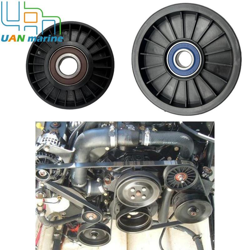 For Mercruiser V6 V8 Serpentine belt Idler PULLEY set 4.3 5.0 5.7 6.2 L MPI pulleys 864625T 8M6500024 865598