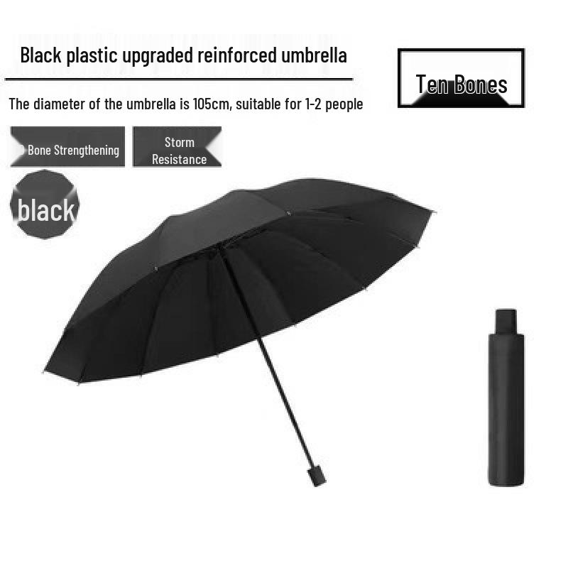 Dual-Use Anti-UV Large Folding Umbrella for Rain and Shine