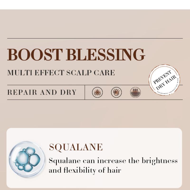 Mască de păr cu nucă de cocos SADOER Îmbunătățește încrețirea și hidratează balsam de mare capacitate