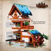 Medieval Architecture Mini Block Building Toys Ideal for Home or Office Decoration with Taverns Inns ManorsSo on LED - Lit