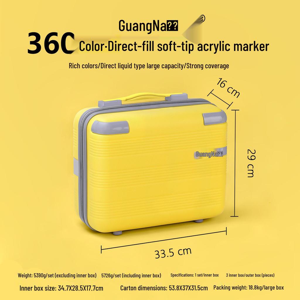 Marcador Acrílico Guangna 8101 Impermeable - Punta Suave, Sin Presión para Estudiantes y Artistas
