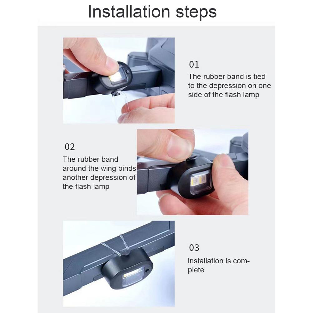 Drohnen Stroboskoplichter Nachtfluglichter Drohnenzubehör Mehrzweck RC Auto Motorrad Taschenlampe