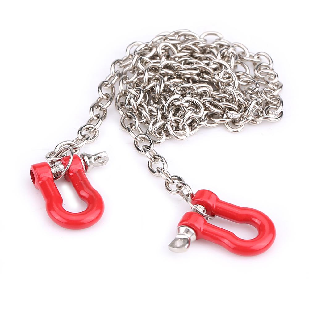 1:10 Scale Metal Alloy Chain & Tow Shackles for RC Crawler SCX10 D90 Truck Accessory