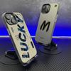 Lucky Letter for Apple 16/15promax Mobile Phone Case iPhone 14 Color Silver 13 Creative 12 Personality 11