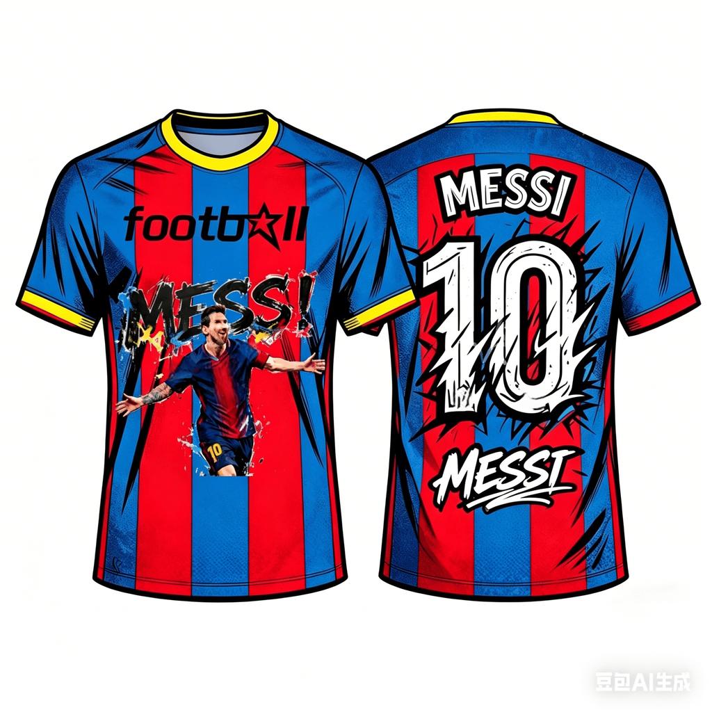 Schnelltrocknendes atmungsaktives Messi Sport 3D-gedrucktes T-Shirt für Erwachsene und Kinder, Nummer 10, Perfekt zum Laufen und Fußballschauen