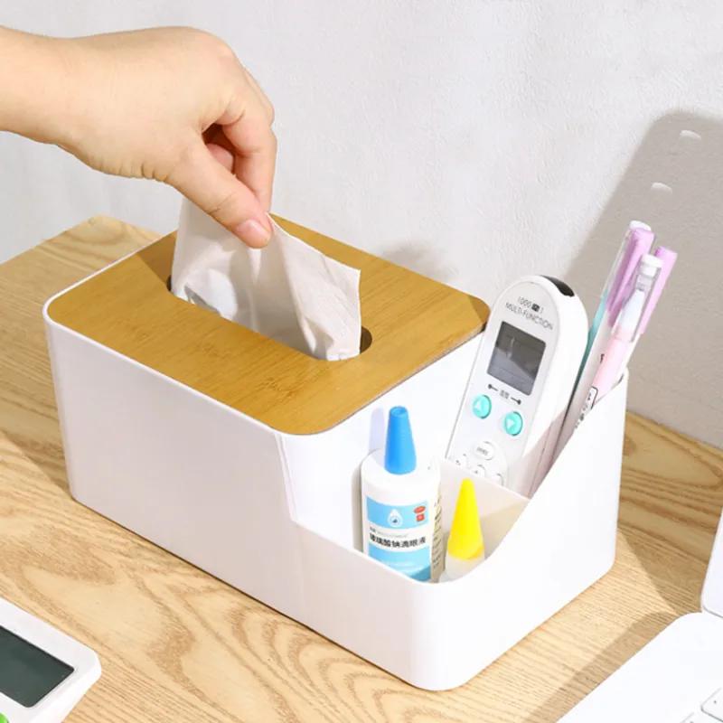 Desktop Tissue Paper Box Home Living Room Dining Room Napkins Coffee Table Remote Control Storage Box Miscellaneous Sorting And Storage