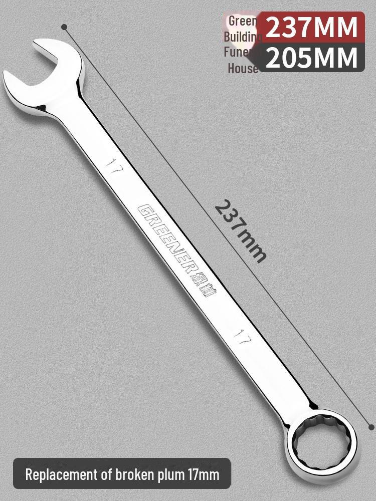 Green Forest Dual-Use No. 13 Industrial Double-Ended Plum Wrench Tool Set