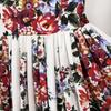 New Summer Holiday Elastic Floral Print Long Dress Women's Spaghetti Strap Cup Padded Backless A-Line Boho Midi Dress