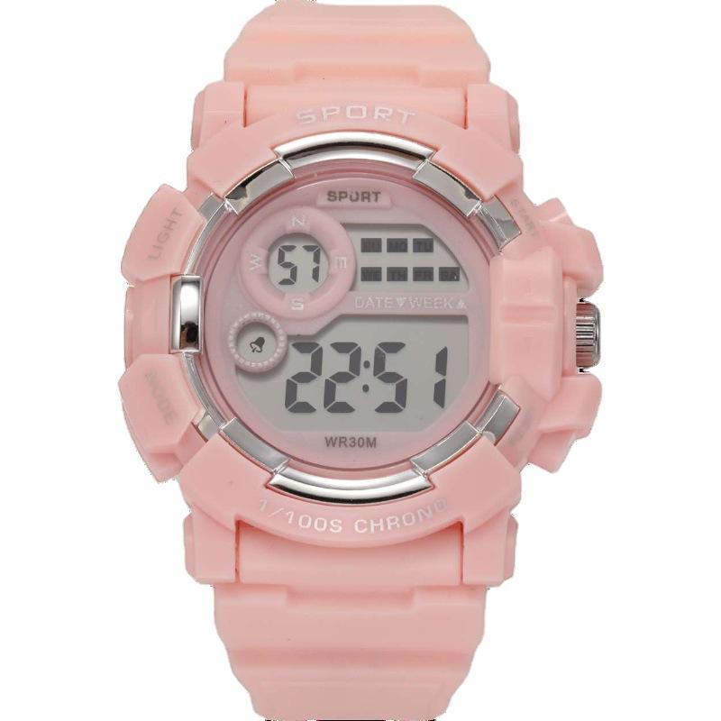Watch Girl Primary And Secondary School Students Junior High School High Wind Girls Fashion Luminous Alarm Clock Children'S Electronics