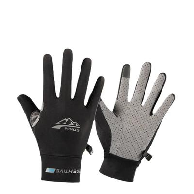 Letní rybářské rukavice Ochrana proti slunci Prodyšné Protiskluzové Anti-UV Sportovní cyklistické Rukavice z ledového hedvábí Outdoorové běžecké rukavice Pánské Dámské